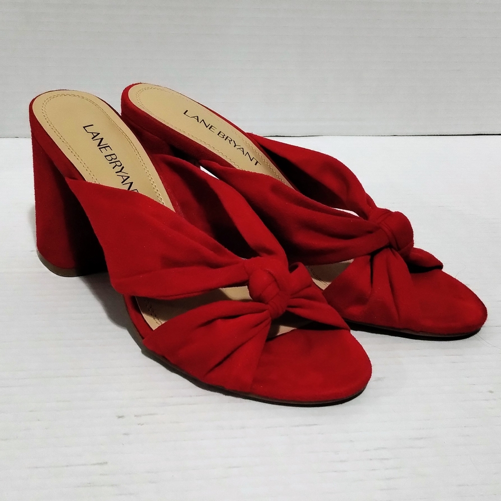 Lane Bryant Bold Red Knotted Women's Heels